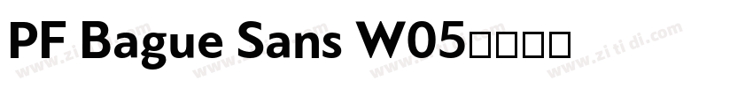 PF Bague Sans W05字体转换